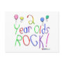 2 Year Olds Rock ! Postcard