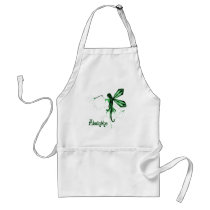 2D Absinthe Green Fairy Sketch Apron
