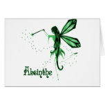 2D Absinthe Green Fairy Sketch cards