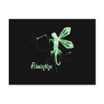 2D Absinthe Green Fairy Sketch Post Cards