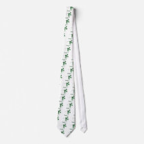 2D Absinthe Green Fairy Sketch Necktie