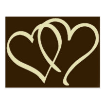 2hearts-Ivory Post Cards