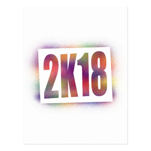 2k18 2018 post card