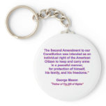 2nd Amendment - George Mason keychains
