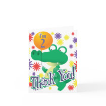 2nd Birthday Alligator Cards
