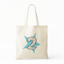 2nd Birthday Blue Baseball Star Bag