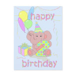 2nd Birthday Elephant Card for Boys postcards