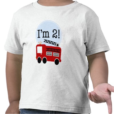 2nd Birthday Fire Truck by printcreekstudio