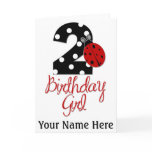 2nd Birthday Girl - Ladybug - 2 Lady Bug Cards