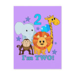 2nd Birthday Jungle Post Cards