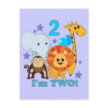 2nd Birthday Jungle Post Card