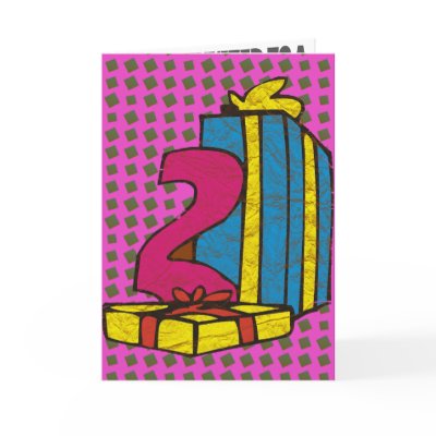 2nd Birthday Party Invitations Greeting Card by birthday_gifts