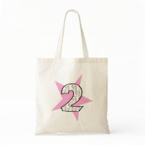2nd Birthday Pink Baseball Star Bag