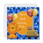 2nd Birthday Spots Lion Truck Cupcake Balloons