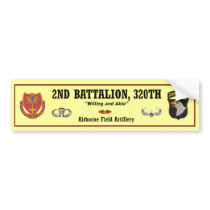 2nd Bn, 320th FA Bumper.Sticker