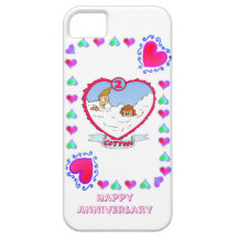 2nd cotton wedding anniversary, iPhone 5 case