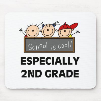2nd Grade School is Cool Mouse Pads by school_teacher