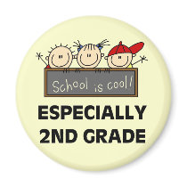 2nd Grade School is Cool Tshirts and Gifts Magnets