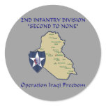 2nd-Infantry Division Iraqi-freedom Round Sticker