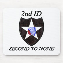 2nd Infantry Division SECOND TO NONE Mousepad