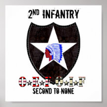2nd Infantry OEF OIF Second to none Posters