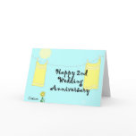 2nd Wedding Anniversary cards