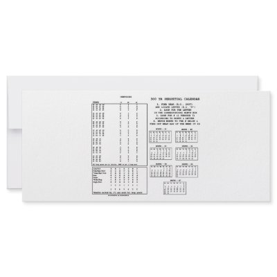 300 Year Perpetual Calendar (Day Of The Week) by wordsunwords