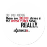 300K Slaves in the USA Today Stickers
