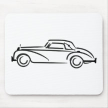 300SL_Cabrio_Blk Mousepad