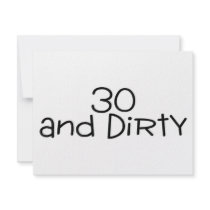 30 And Dirty 2 Personalized Announcement
