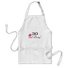 30 And Dirty Lips Aprons