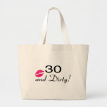 30 And Dirty Lips Canvas Bag