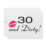 30 And Dirty Lips invitations