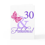 30 And Fabulous Birthday cards