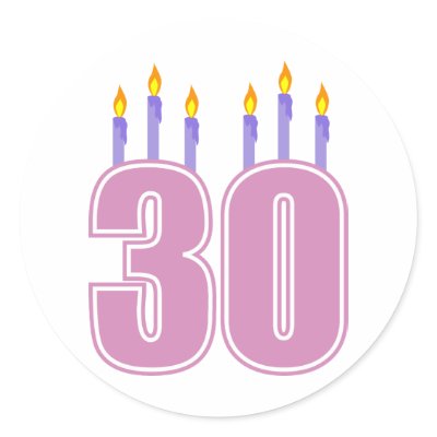 30 Birthday Candles (Pink / Purple) by LushLaundry