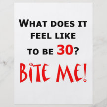 30 Bite Me! Custom Flyer