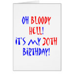 30 Bloody Hell Card