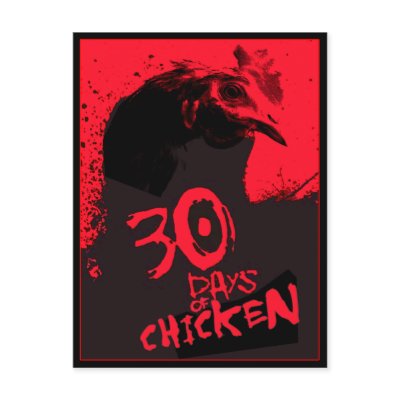 30 DAYS Of CHICKEN Post Cards by kp13art