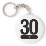 30 Plus Years Old - Black Key Chains