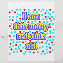 30 Red Dots Old Personalized Flyer