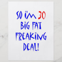 30 So I'm 30 Personalised Flyer
