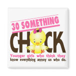 30-Something Chick 3 Fridge Magnets
