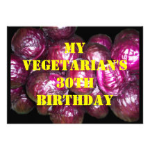 30 Vegetarian Birthday Invitation