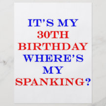 30 Where's my spanking? Flyer