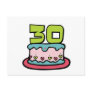 30 Year Old Birthday Cake Post Cards