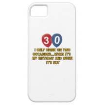 30 year old birthday designs iPhone 5 case