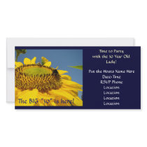 30 Year Old Lady! Birthday Party Invitation Flower