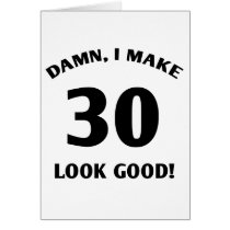 30 Yr Old Gag Gift Cards