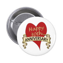 30th. Anniversary Button