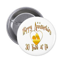 30th. Anniversary Button